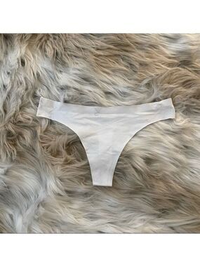 Sofie B Thong White Seamless